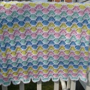 Baby Stained Glass Ripple Afghan (K) unblocked