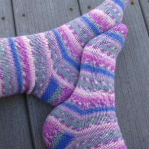 Basic Toe-Up Socks With a Heel Flap (K)
