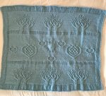 Brown Green Azure Rectangle Textile